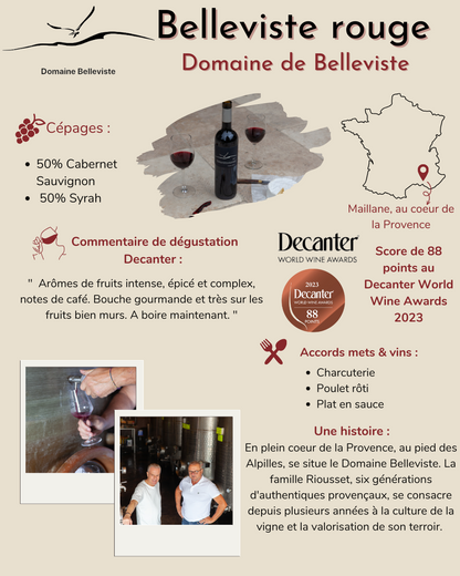 Domaine de Belleviste Vin de France Rouge 2017