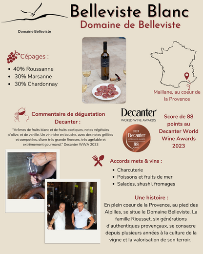 Domaine de Belleviste Vin de France Weiß 2021